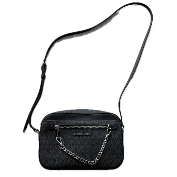 Michael‎ Kors Jet Set Logo Rectangle Crossbody - Picture 1 of 13